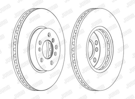 Тормозной диск передний BMW X3, X5 Jurid 562134JC1