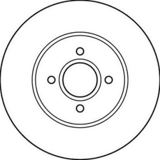 Диск гальмівний передній вентильований Jurid 562206JC