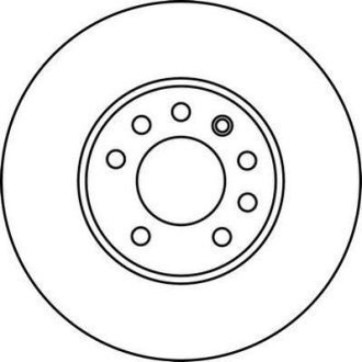 Гальмівний диск передній Opel Signum, Vectra C/ Fiat Croma / Saab 9-3 / Lada Nova / Cadillac BLS Jurid 562216JC