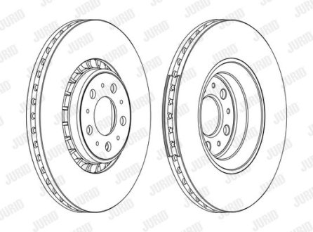 Гальмівний диск передній Volvo XC90 Jurid 562217JC1