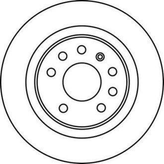 Гальмівний диск задній Saab 9-3/ Opel Signum, Vectra, Rekord/ Fiat Croma/ Cadillac BLS Jurid 562229JC