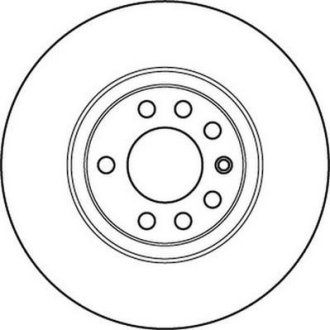 Гальмівний диск передній Opel Astra, Corsa, Meriva, Vectra, Zafira / Saab 9-5 Jurid 562240JC