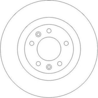 Тормозной диск задний Citroen C5/ Peugeot 407, 508, 607, RCZ/ Saab 9-5 Jurid 562253JC