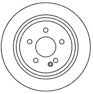 Гальмівний диск задній Mercedes Viano (W639), Vito (W639) Jurid 562263JC