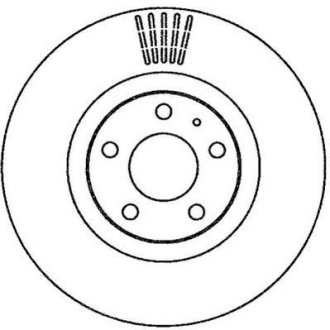 Гальмівний диск передній Audi A6, A8 (2003->) Jurid 562265JC