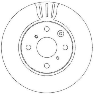 Тормозной диск передний Citroen C1 / Peugeot 107, 108 / Toyota Aygo Jurid 562311JC