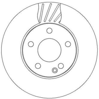 Гальмівний диск передній Mercedes A-Class (W169), B-Class (W245) (2004->) Jurid 562312JC