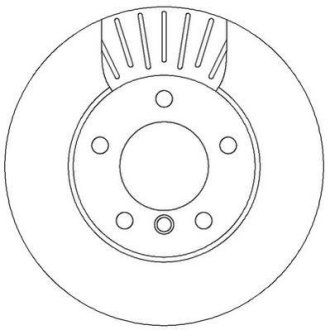 Гальмівний диск передній BMW 1-Series (2004->) Jurid 562313JC