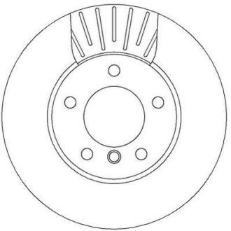 Тормозной диск передний BMW 1-Series, 3-Series Jurid 562317JC