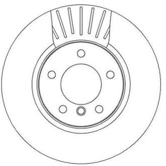 Тормозной диск передний BMW 5-Series Jurid 562320JC