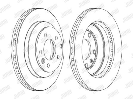 Гальмівний диск задній Audi Q7 / Porshe Cayenne / VW Touareg Jurid 562393JC1