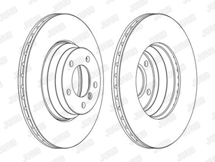 Гальмівний диск передній BMW 1-Series, 3-Series, X1 Jurid 562395JC1