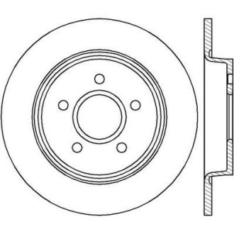 Гальмівний диск задній Ford C-max,Focus C-max, Focus / Volvo C30, C70, S40, V40, V50 Jurid 562411JC