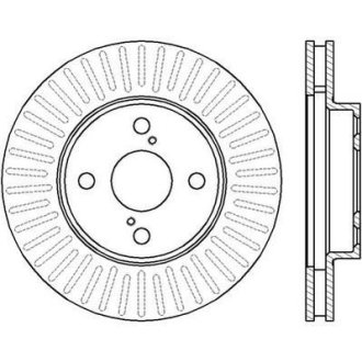 Гальмівний диск передній Toyota Corolla (E12) Jurid 562414JC