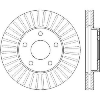 Гальмівний диск передній Nissan Almera Tino, Cefiro, Maxima, Primera, X-trail Jurid 562441JC