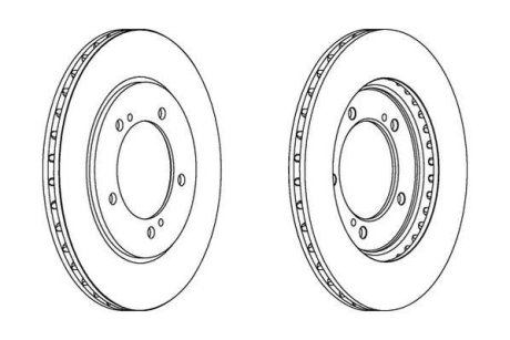 SUZUKI диск гальмівний передн.Grand Vitara 98- Jurid 562445JC