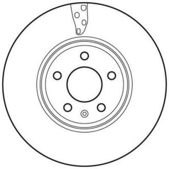 Гальмівний диск передній Audi A4, A5 Jurid 562466JC