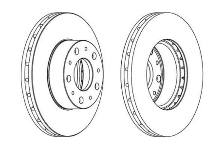 Тормозной диск передний Citroen Jumper / Fiat Ducato / Peugeot Boxer Jurid 562468JC