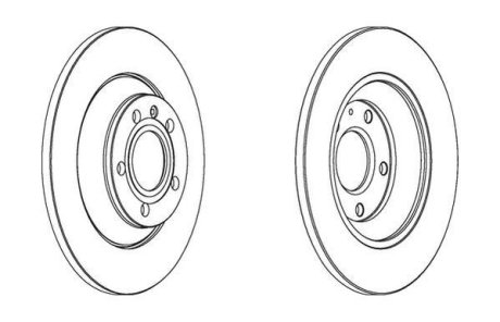 Тормозной диск задний Audi A6 (2006->) (для ТС с электрическим стояночным тормозом.) Jurid 562504JC