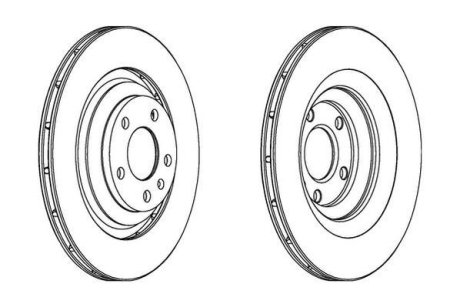 Тормозной диск задний Audi A6 (2004->) Jurid 562512JC