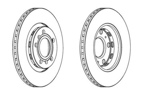 Гальмівний диск задній Audi A8 / VW Phaeton(2002->) Jurid 562514JC