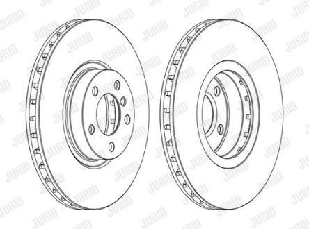 Тормозной диск передний BMW X5, X6 Jurid 562520JC1