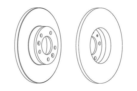 Гальмівний диск Jurid 562525JC