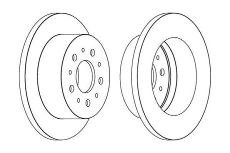 Тормозной диск задний Peugeot Boxer / Citroen Jumper / Fiat Ducato Jurid 562526JC