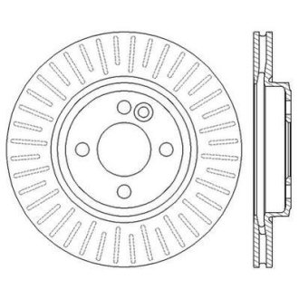 Тормозной диск передний Mini Cooper (R56, R55, R57, R58, R59) Jurid 562570JC