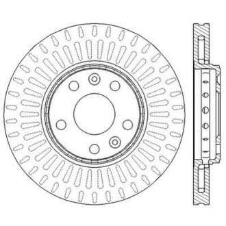 Тормозной диск передний Renault Fluence, Grand Scenic, Laguna, Latitude, Megane Jurid 562595JC