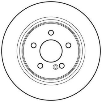 Гальмівний диск задній Mercedes C-Class, E-Class Jurid 562620JC