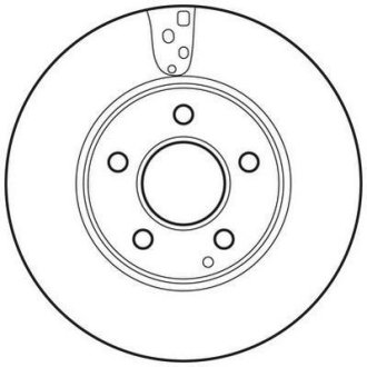 Тормозной диск передний Mercedes C-Class (W204, S204, C204) (2007->) Jurid 562637JC