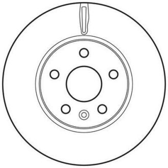 Гальмівний диск передній Chevrolet Aveo, Cruze / Opel Astra J Jurid 562642JC