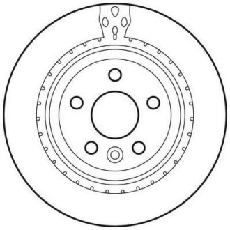 Гальмівний диск задній Volvo S60, S80, V60, V70, XC70 Jurid 562650JC