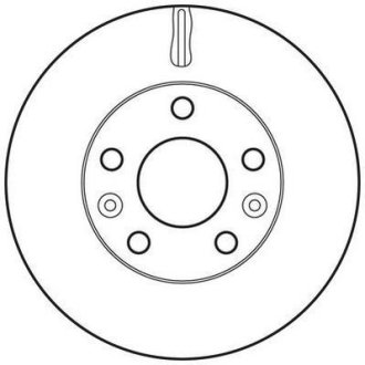 Гальмівний диск передній Renault Duster, Megane IV / Dacia Duster Jurid 562658JC