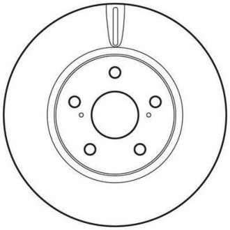 Гальмівний диск передній Lexus IS/ Toyota Crown, Mark Jurid 562689JC