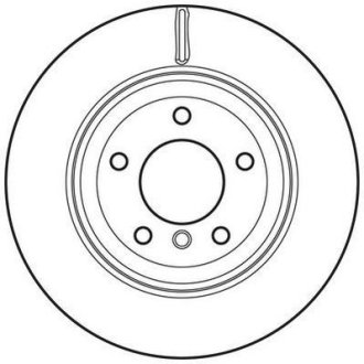 Гальмівний диск задній BMW 5-Series (2005->) Jurid 562701JC