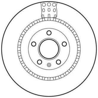 Тормозной диск задний Audi A4, A5, A6, A7, A8, Q5, Q7 / VW Touareg / Porsche Macan Jurid 562735JC