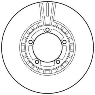 Тормозной диск передний Hyundai H-1, H100, H200, Highway Jurid 562768JC