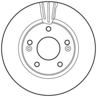 Тормозной диск передний Hyundai Galloper, Highway, Santa Fe, Trajet Jurid 562789JC