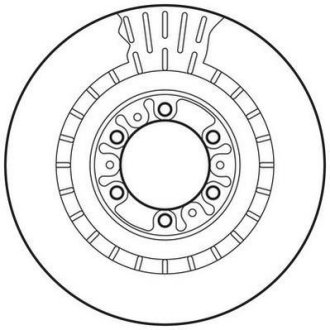 Гальмівний диск передній Mitsubishi L200, Pajero Jurid 562798JC