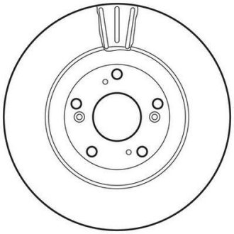 Гальмівний диск передній Honda Civic VIII, CR-V II Jurid 562807JC