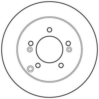 Тормозной диск задний KIA Carens III (2006->) Jurid 562810JC