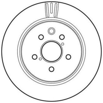 Гальмівний диск задній Lexus GS, IS / Toyota Crown, Mark X (2003->) Jurid 562823JC