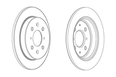 Гальмівний диск Jurid 562851JC