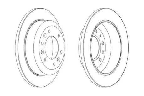 Гальмівний диск задн. KIA CARNIVAL 06- Jurid 562869JC