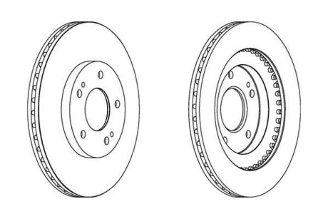 Гальмівний диск Jurid 562875JC