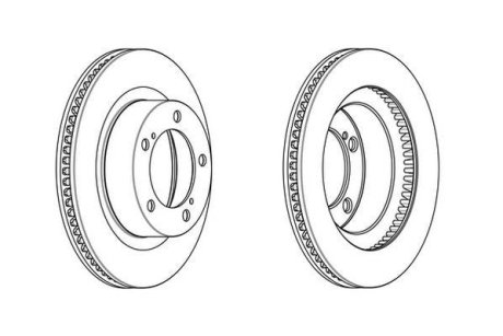 Гальмівний диск Jurid 562887JC1