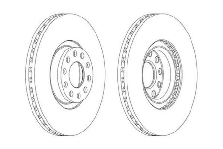 Гальмівний диск передній Audi A6 (1997->) Jurid 562890JC1
