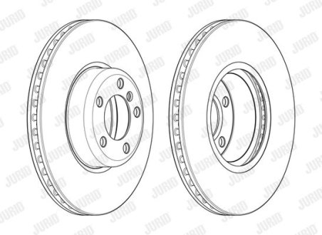 Гальмівний диск передній BMW 1-Series, 2-Series, 3-Series, 4-Series Jurid 562979JC1